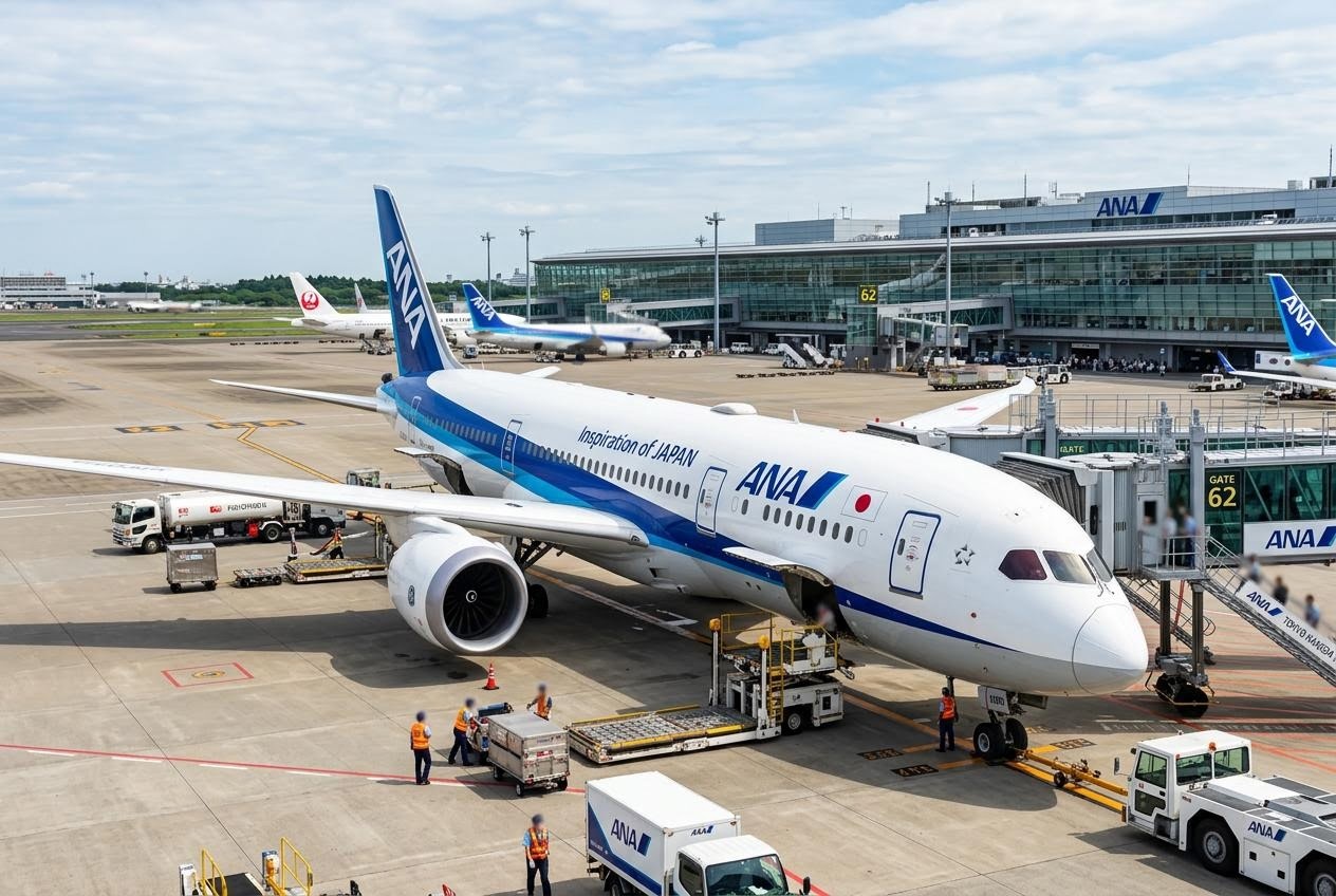 ANAの株価と航空業界